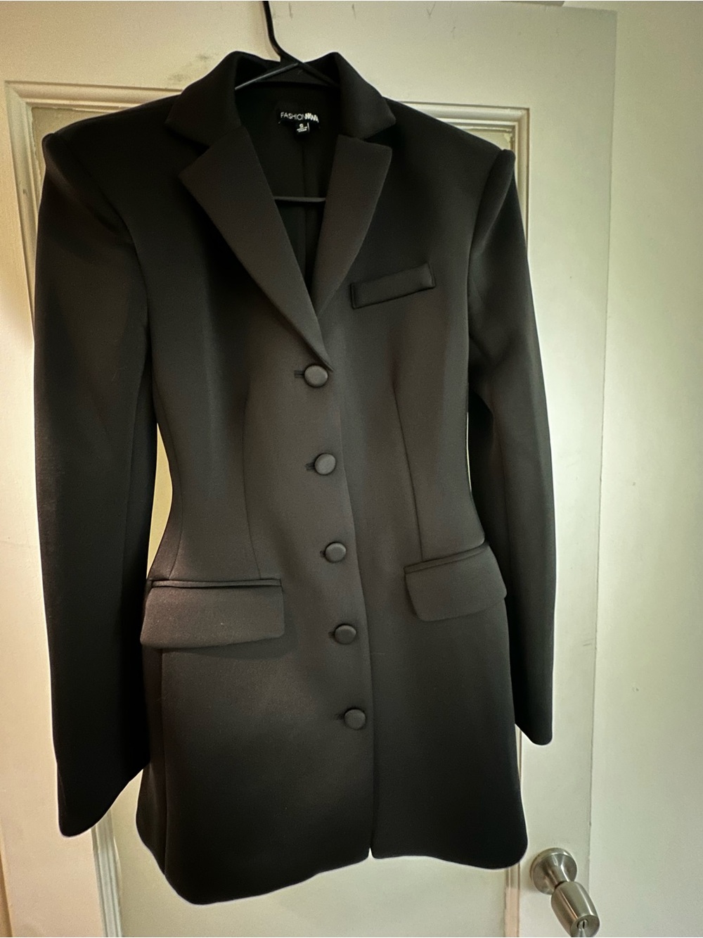 Fashion Nova Black Women's Tailored Blazer Jacket